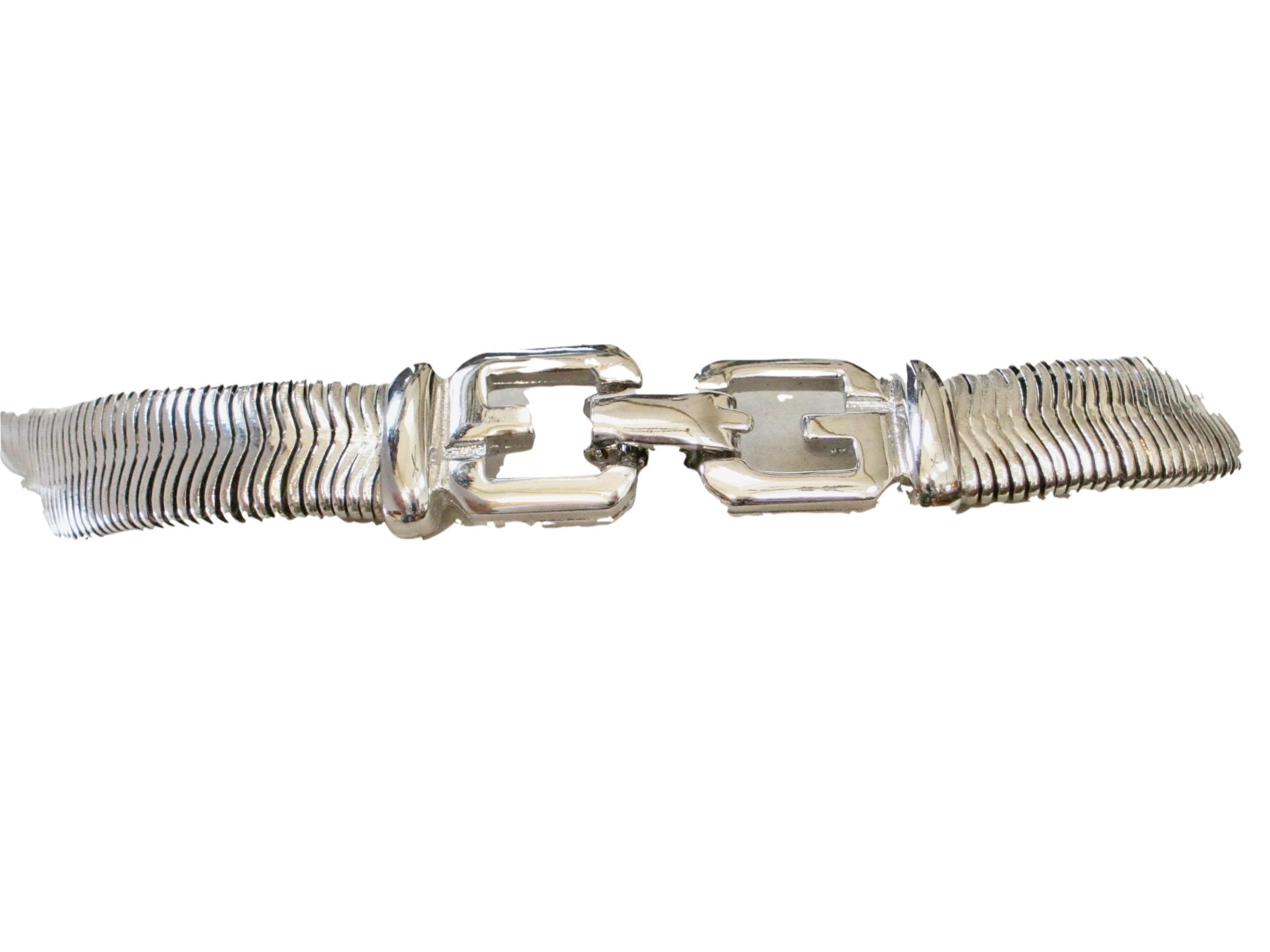 Givenchy Silver Triple Shield Necklace 3 Givenchy Silver Triple Shield Necklace