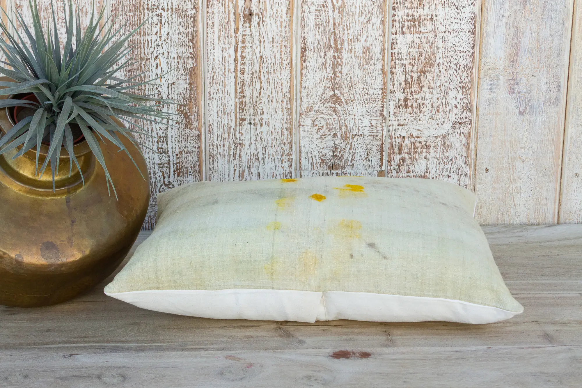 Rihon Tie Dye Organic Silk Lumbar Pillow 6 Rihon Tie Dye Organic Silk Lumbar Pillow