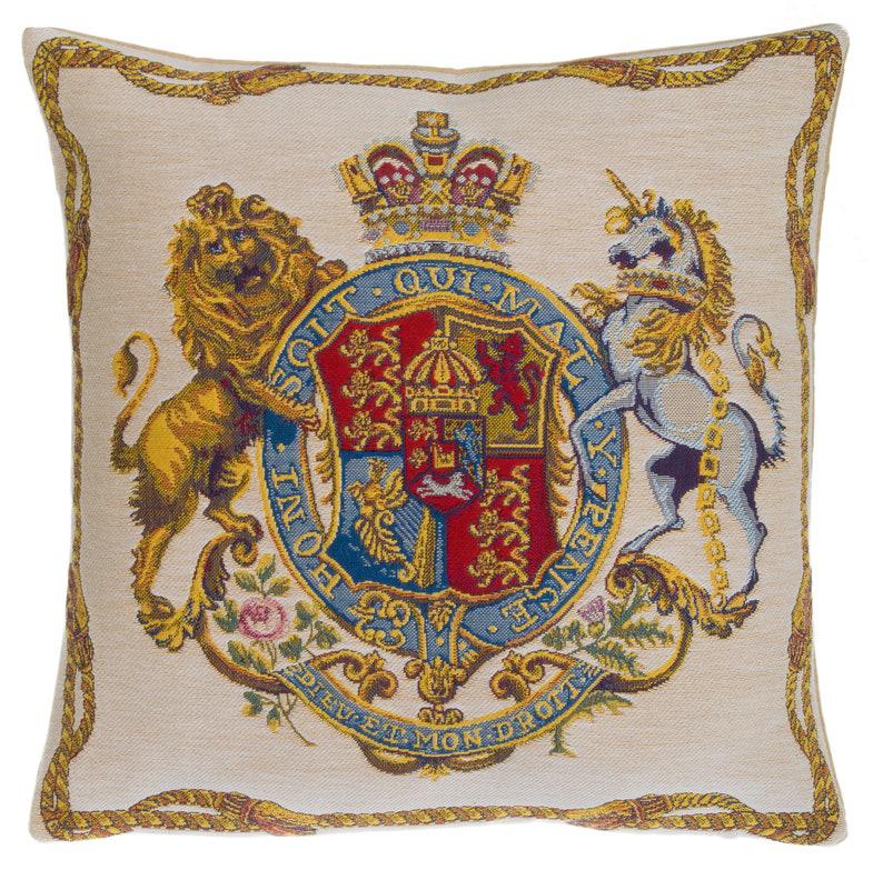 British Royal Coat of Arms Pillow 6 British Royal Coat of Arms Pillow