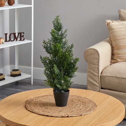 24" Faux Cedar/Pine Tree 3 24" Faux Cedar/Pine Tree