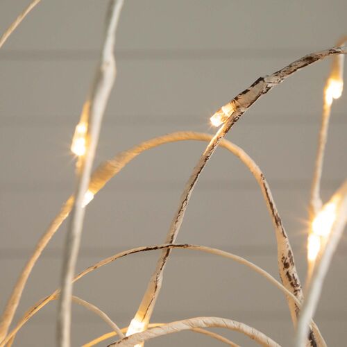 4ft. Pre-Lit Artificial White Weeping Willow Tree 4 4ft. Pre-Lit Artificial White Weeping Willow Tree