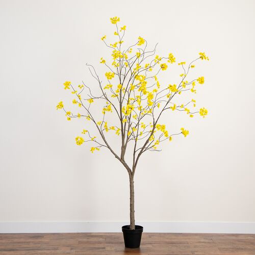 8ft Faux Bellflower Tree 8 8ft Faux Bellflower Tree