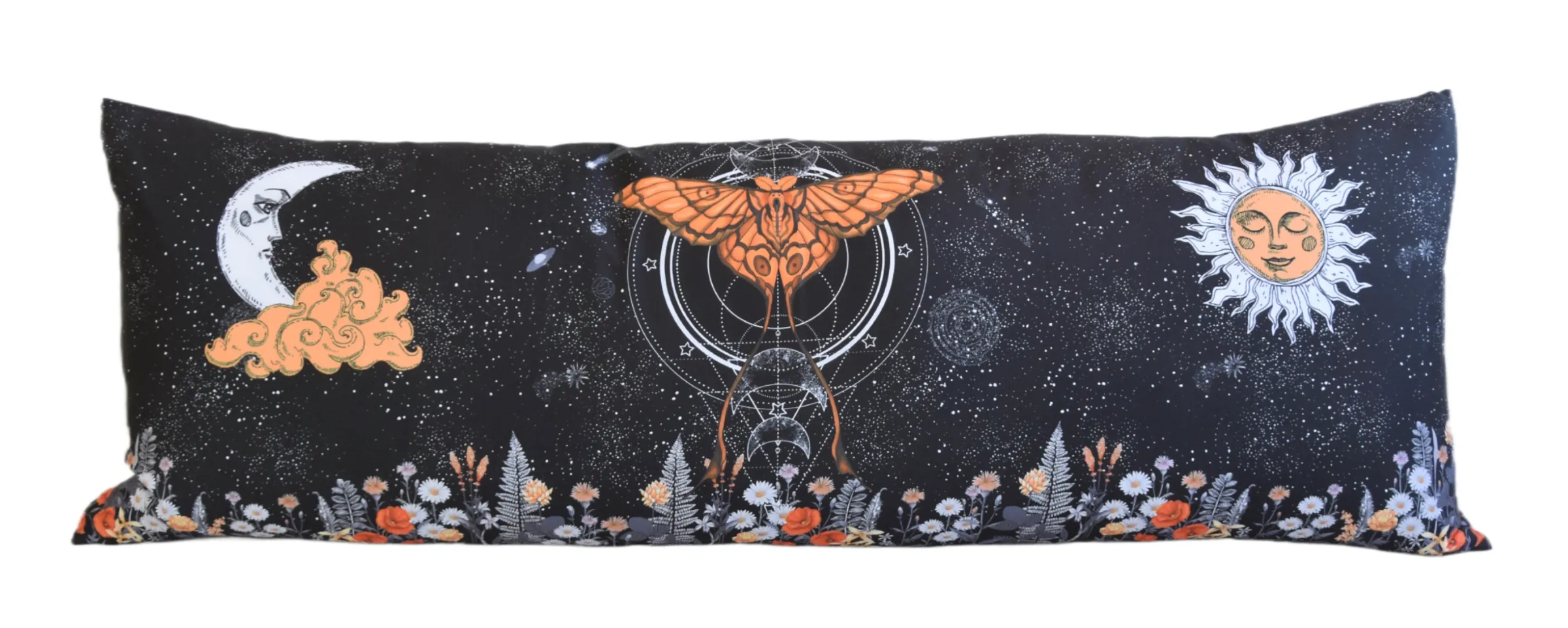 Celestial Sun & Moon Body Lumbar Pillow 1 Celestial Sun & Moon Body Lumbar Pillow