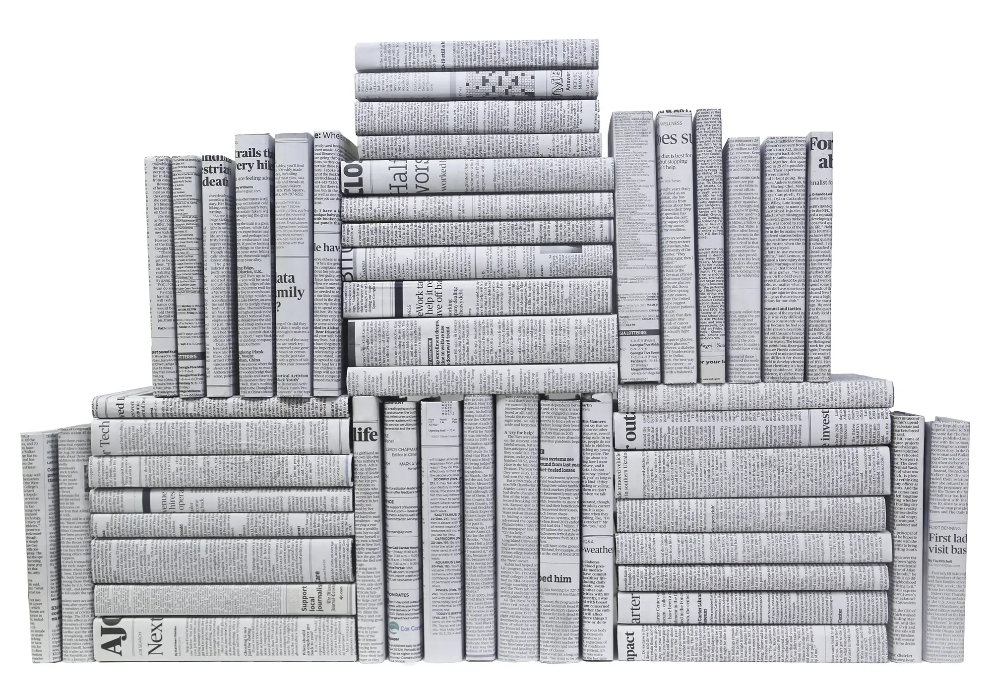 Set of 50 Decorative Book Wall, Newspaper 1 Set of 50 Decorative Book Wall, Newspaper