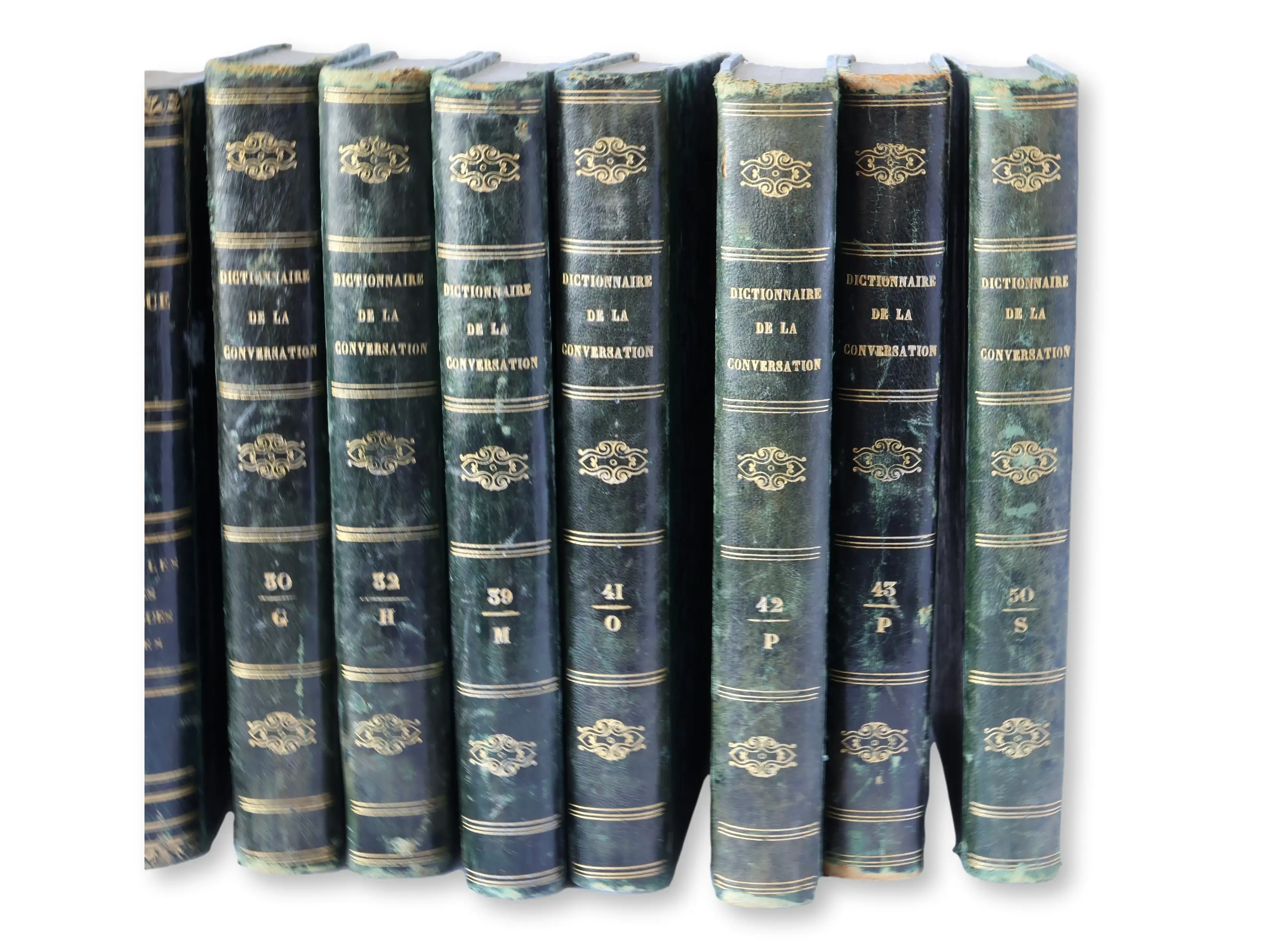 19th-C. French Leather Wrapped Books 5 19th-C. French Leather Wrapped Books