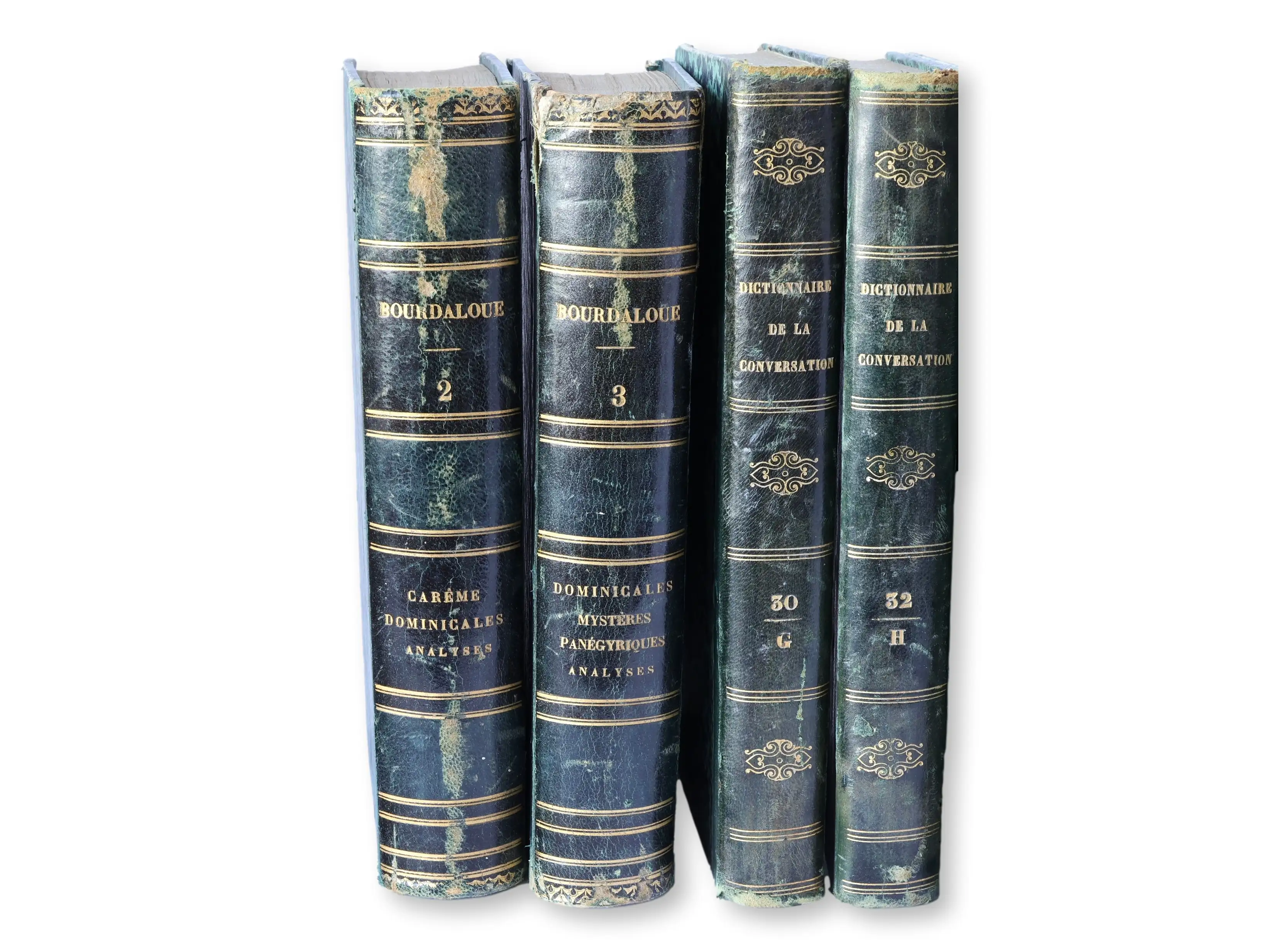 19th-C. French Leather Wrapped Books 7 19th-C. French Leather Wrapped Books