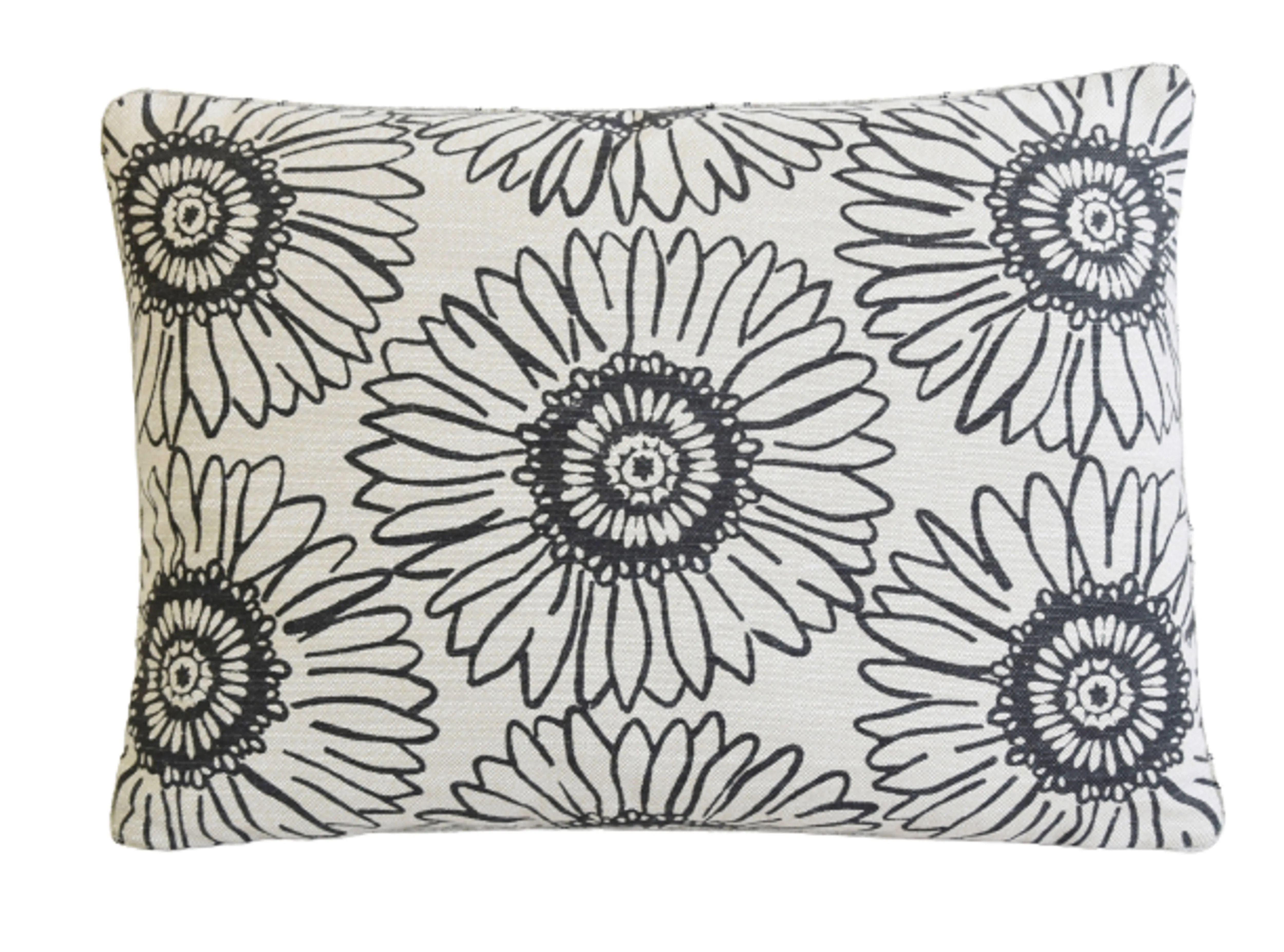 Perennials Sunflowers Linen Pillows, Pr 3 Perennials Sunflowers Linen Pillows, Pr