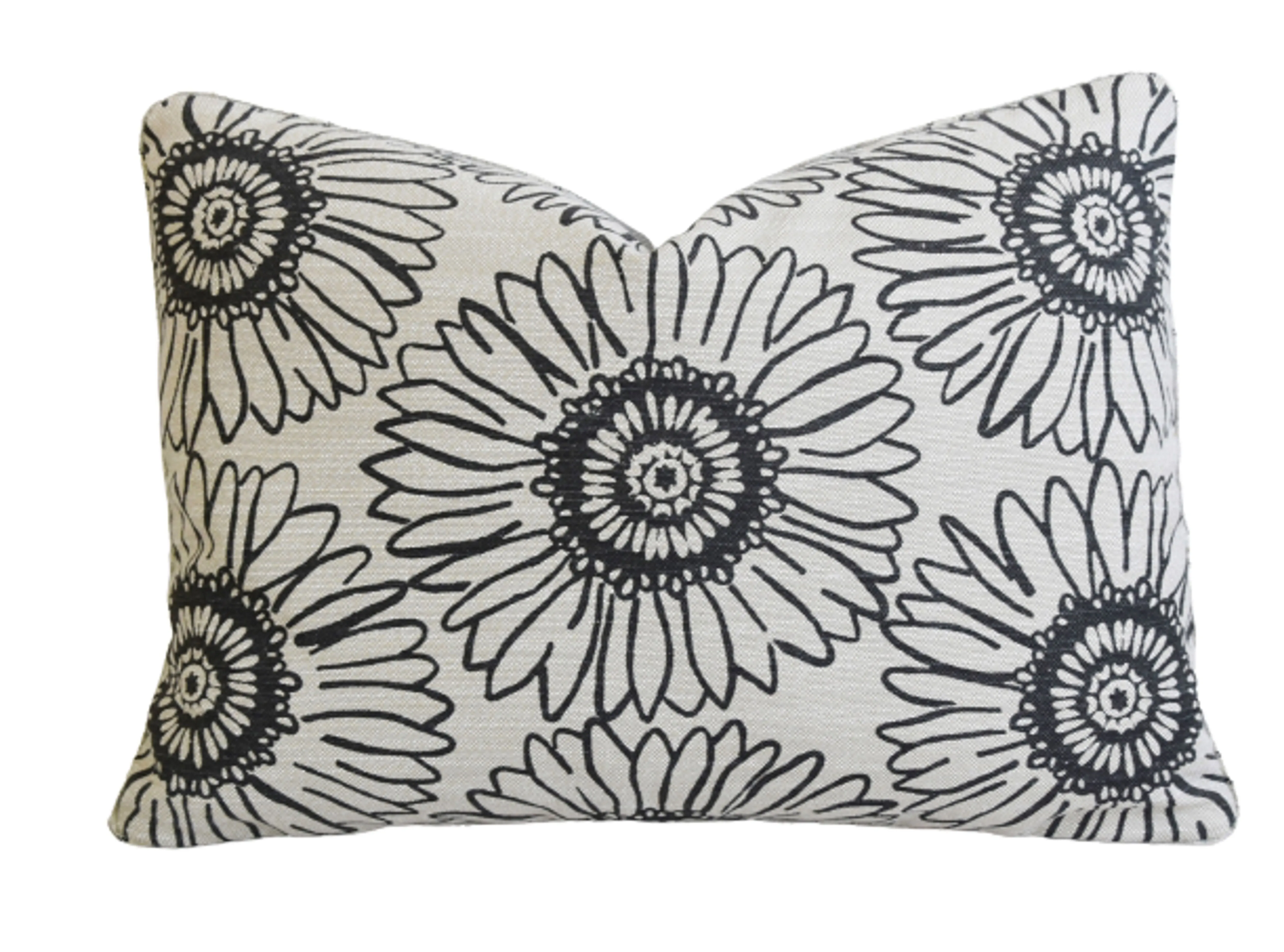 Perennials Sunflowers Linen Pillows, Pr 4 Perennials Sunflowers Linen Pillows, Pr