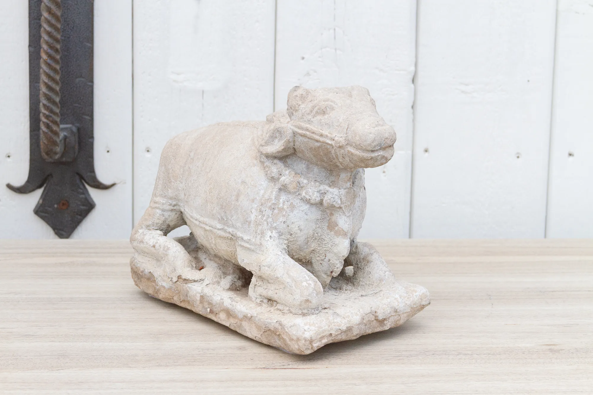19th Century Carved Stone Nandi Statue 3 19th Century Carved Stone Nandi Statue