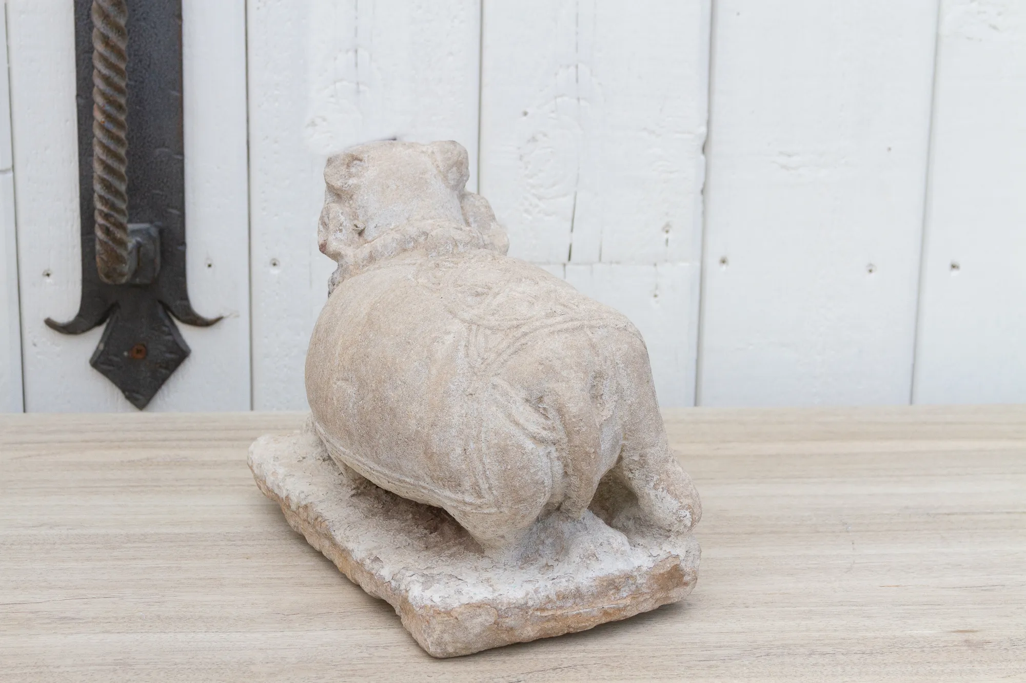 19th Century Carved Stone Nandi Statue 8 19th Century Carved Stone Nandi Statue