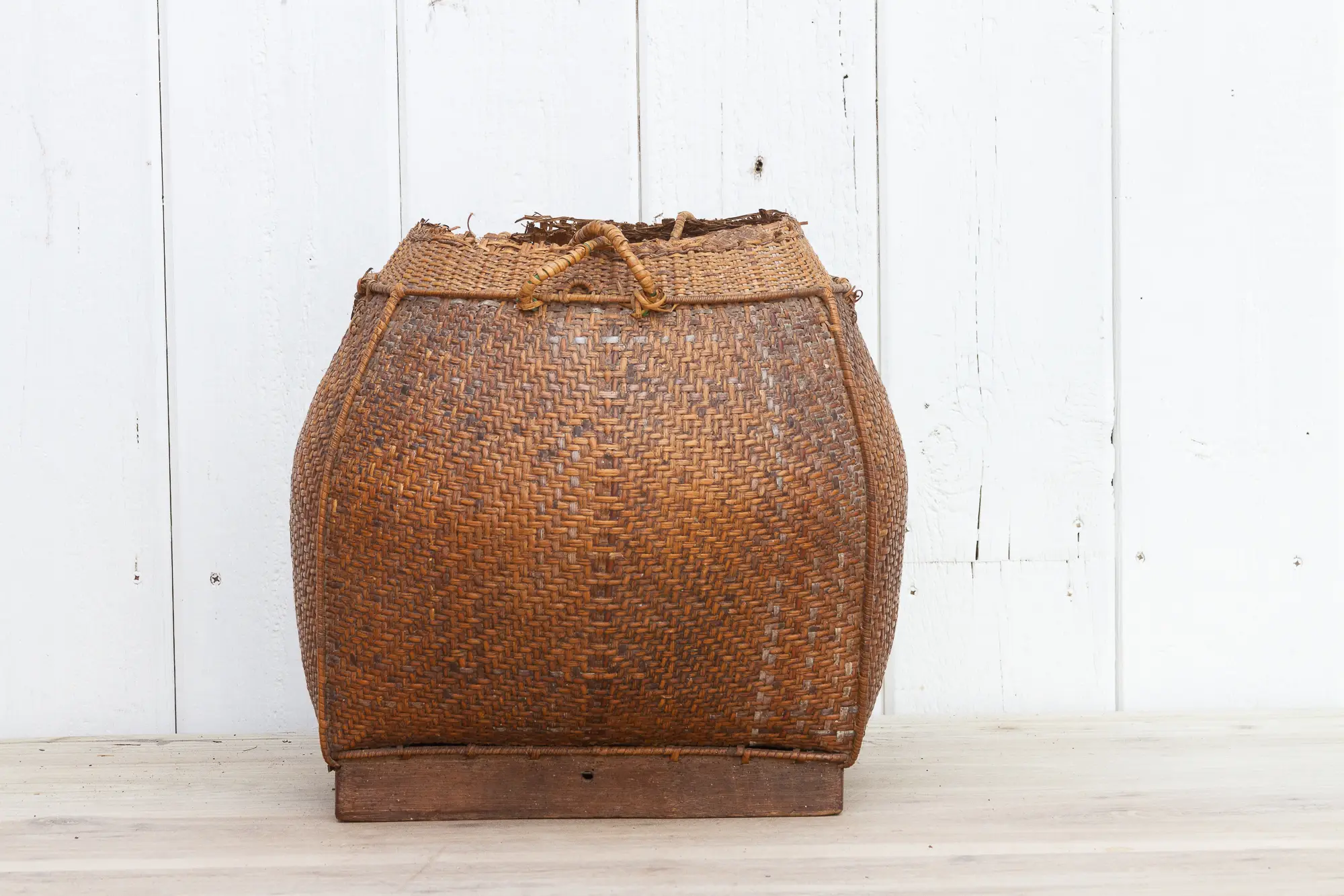 19th C. Rattan "Tharu" Basket From Nepal 3 19th C. Rattan "Tharu" Basket From Nepal