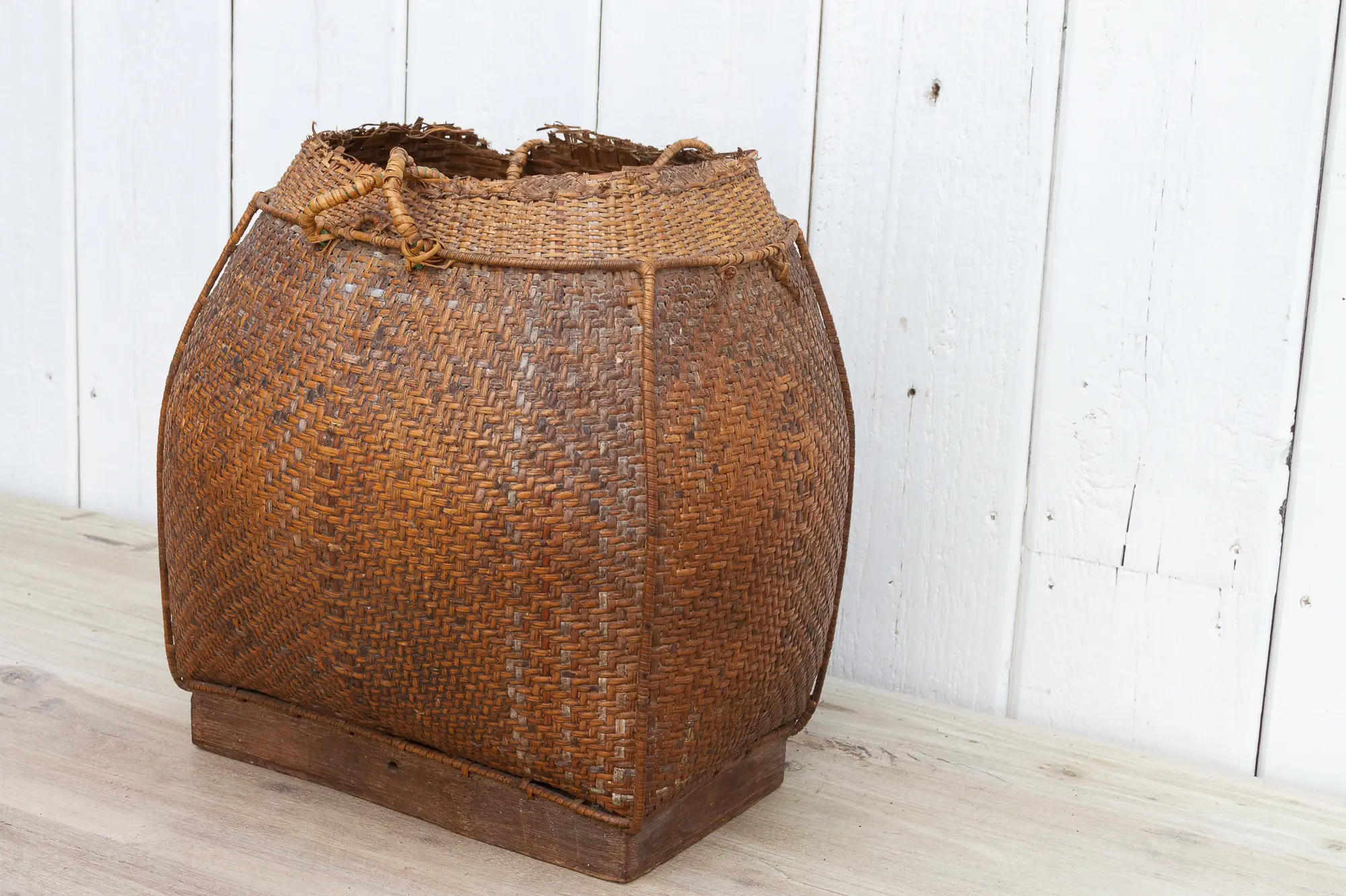 19th C. Rattan "Tharu" Basket From Nepal 4 19th C. Rattan "Tharu" Basket From Nepal