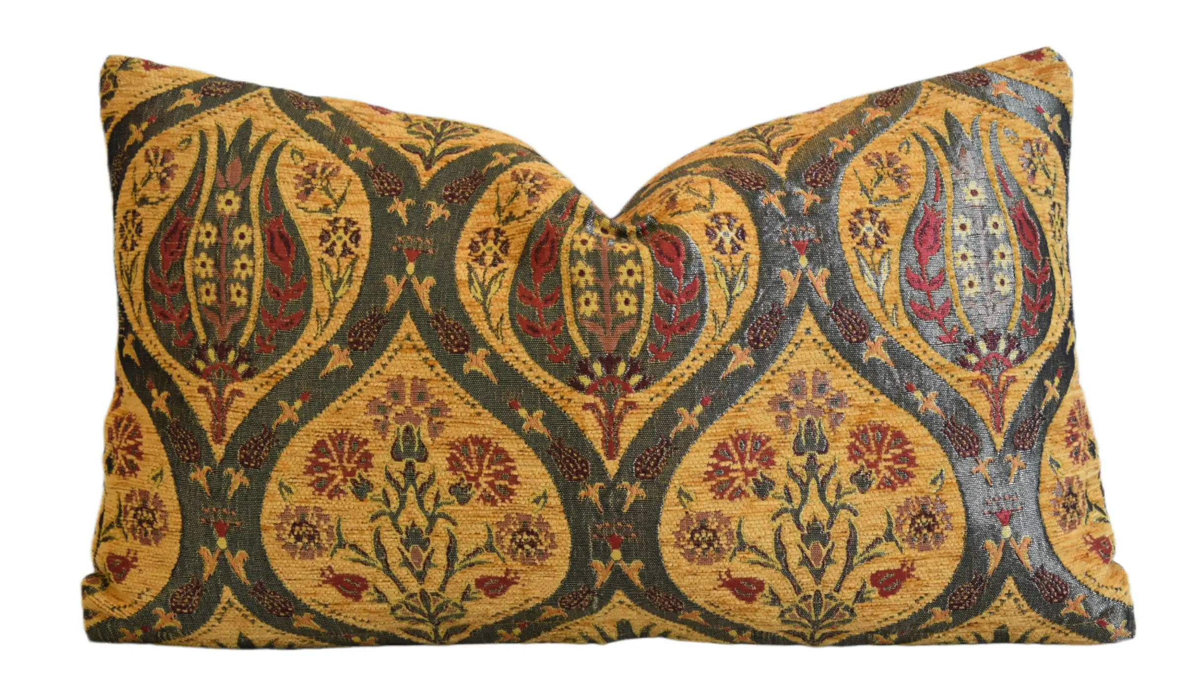 French Velvety Chenille Floral Pillow 4 French Velvety Chenille Floral Pillow