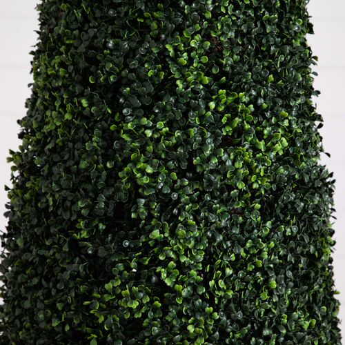 8ft UV Resistant Artificial Boxwood Topiary Cone Tree 4 8ft UV Resistant Artificial Boxwood Topiary Cone Tree