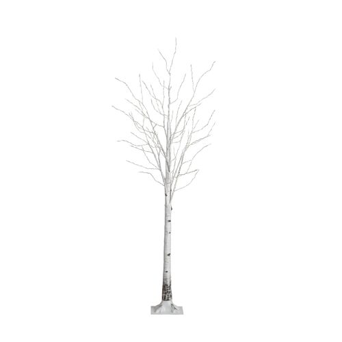 7ft. Pre-Lit Artificial White Birch Tree 1 7ft. Pre-Lit Artificial White Birch Tree