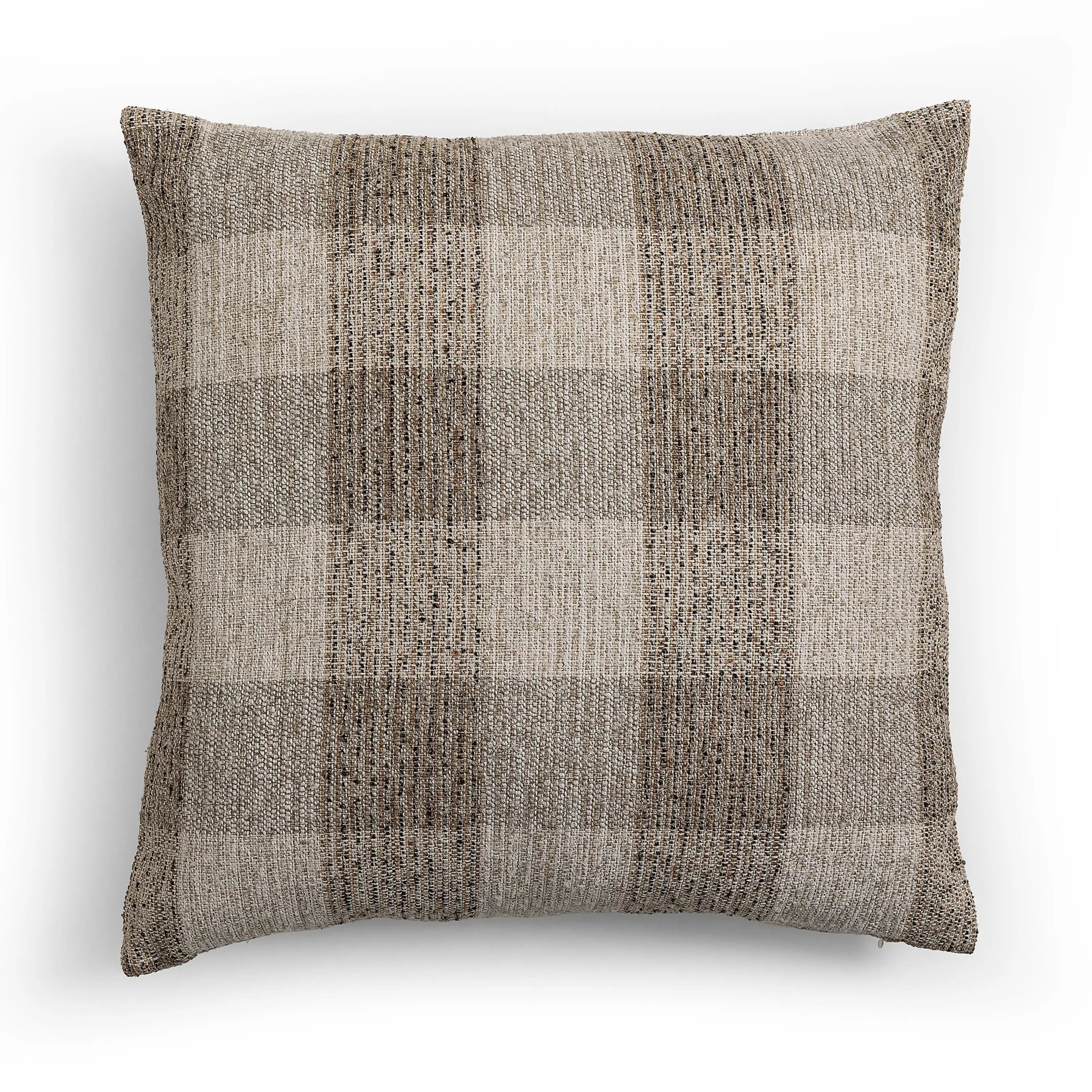 Qari 22x22 Checker Pillow, Dresden Pebble 1 Qari 22x22 Checker Pillow, Dresden Pebble
