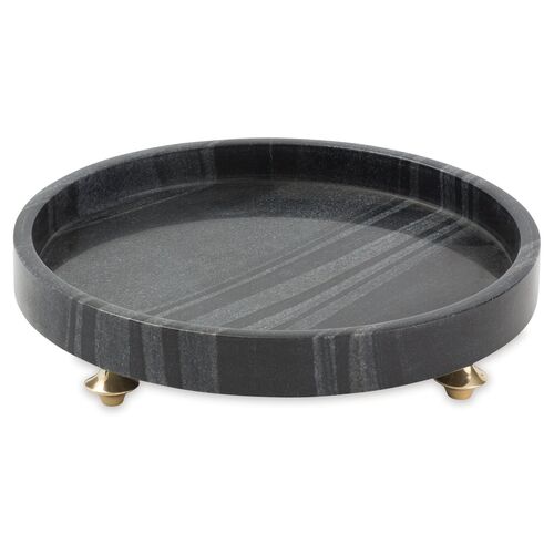 13" Quintessential Circular Tray, Black