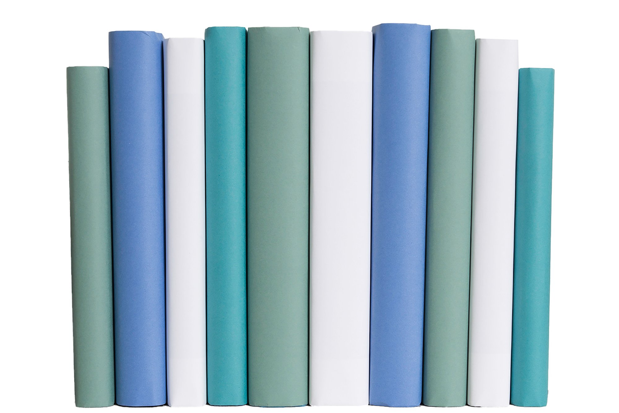 1-Foot Paper Wrapped Decorative Book Bundle, Ocean 6 1-Foot Paper Wrapped Decorative Book Bundle, Ocean