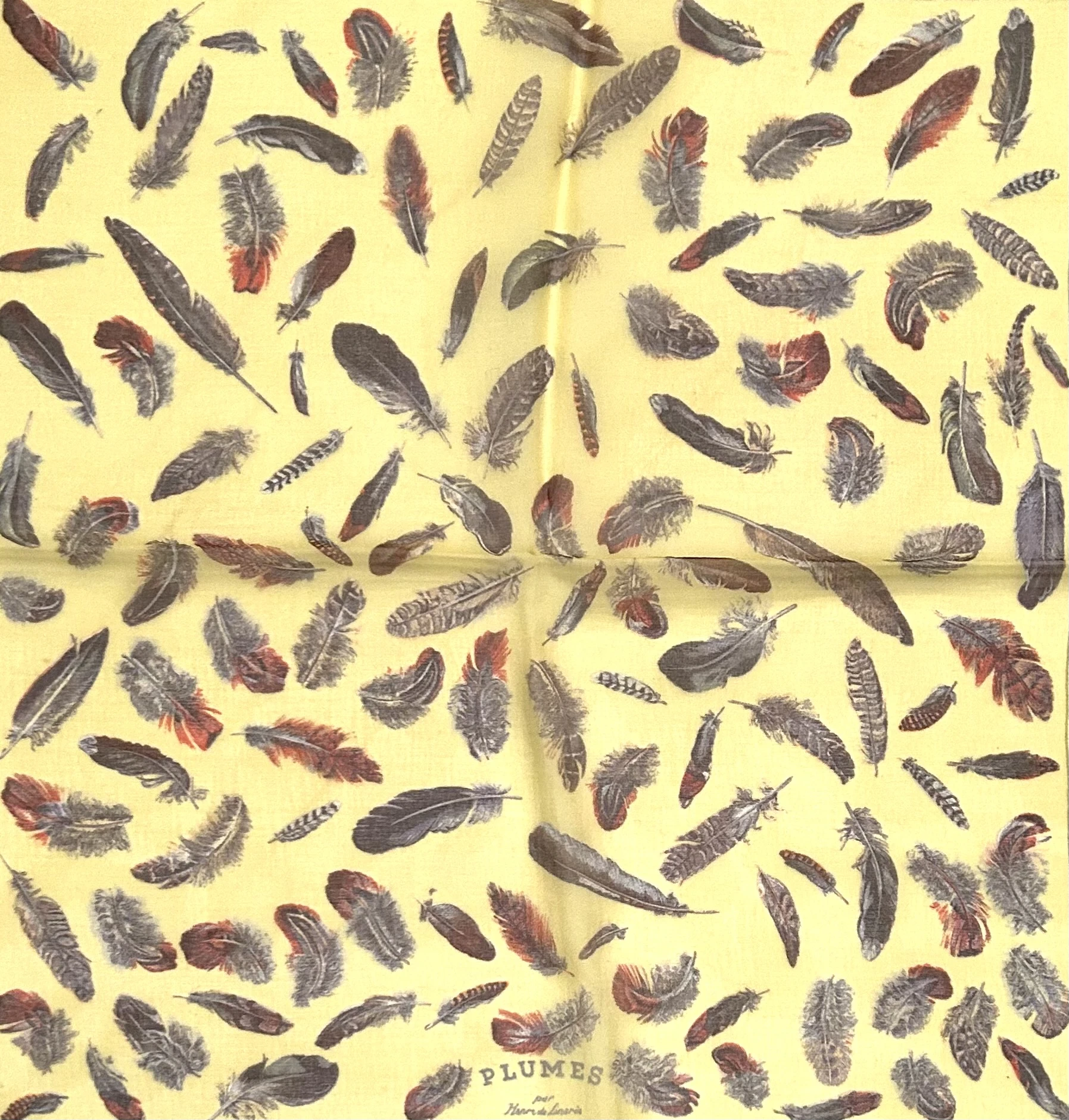 Hermes Plumes Mousseline Pochette Scarf 2 Hermes Plumes Mousseline Pochette Scarf