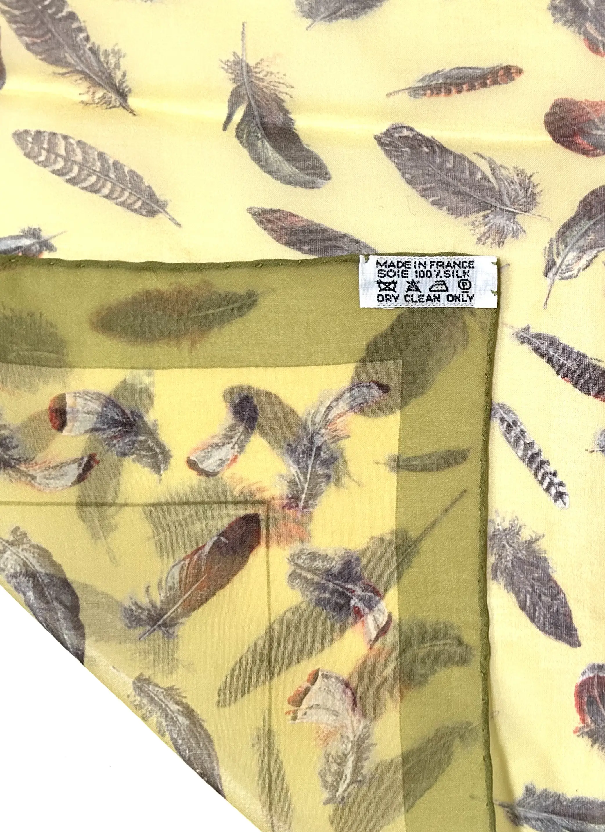 Hermes Plumes Mousseline Pochette Scarf 6 Hermes Plumes Mousseline Pochette Scarf