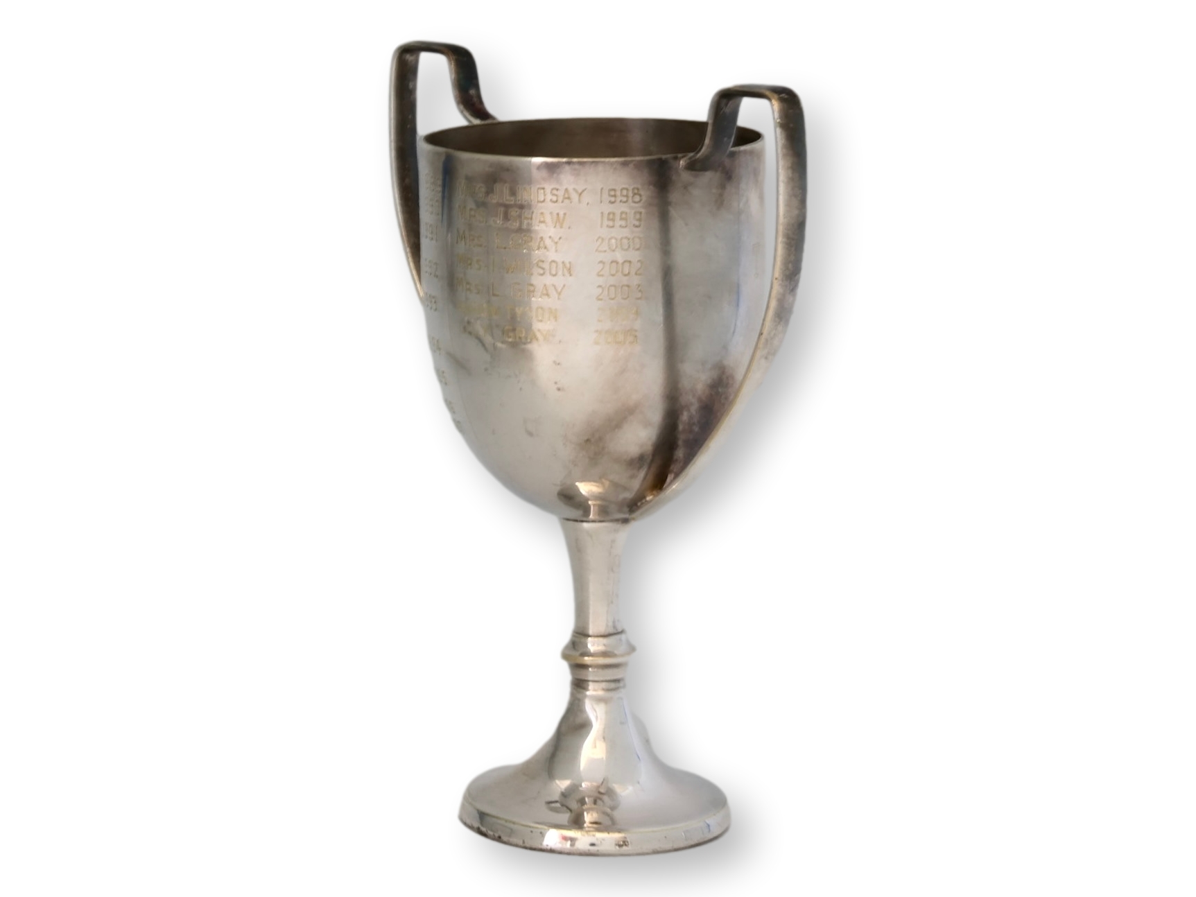 Silver-Plate Baking Trophy Cup 3 Silver-Plate Baking Trophy Cup