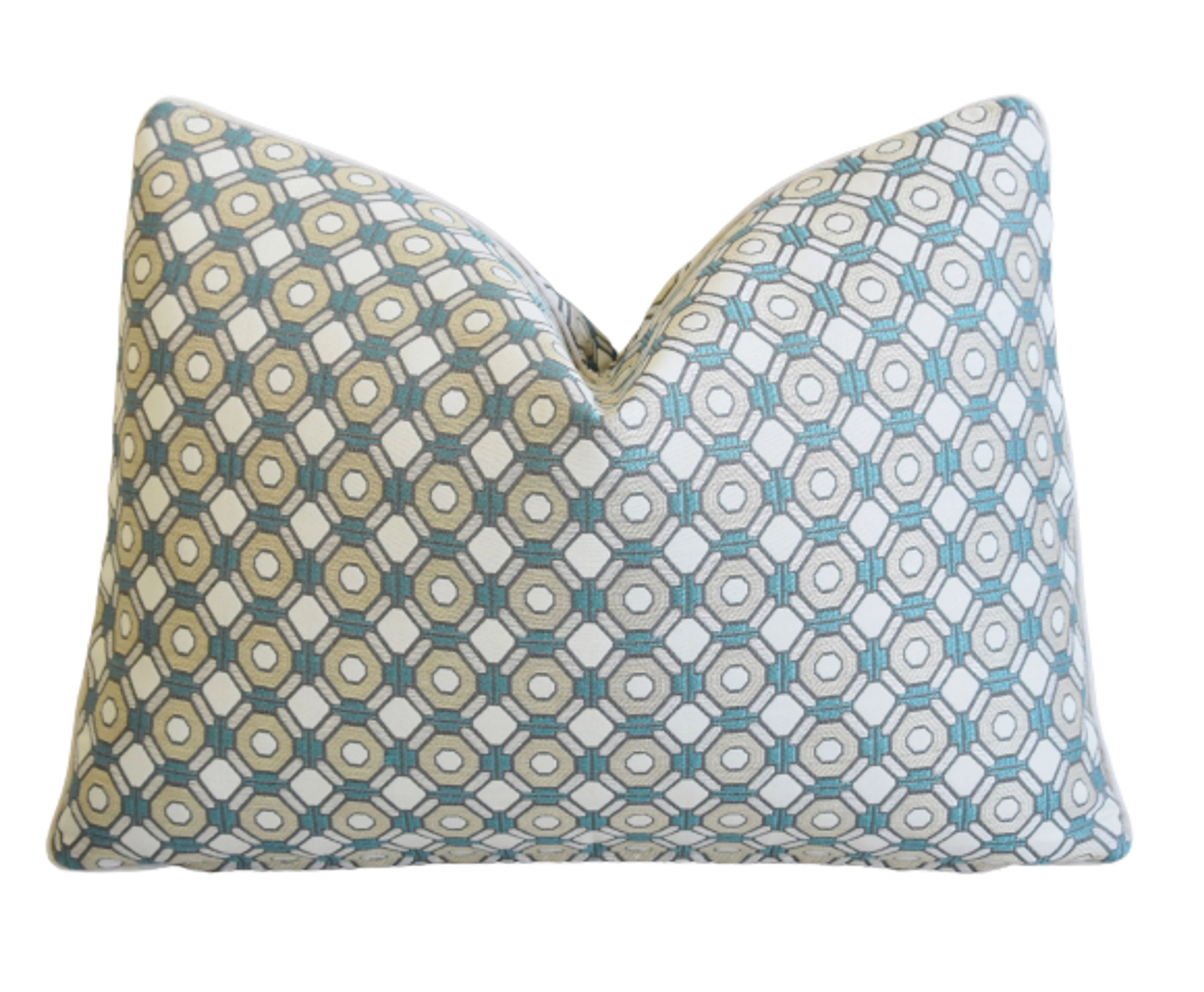 Pindler & Pindler Hexagon Pillows, Pair 5 Pindler & Pindler Hexagon Pillows, Pair