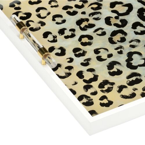 Leopard Patterned Tray, Multicolor 2 Leopard Patterned Tray, Multicolor