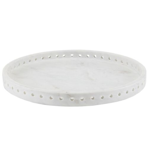 Freya Marble Tray, White 1 Freya Marble Tray, White