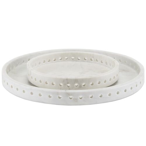 Freya Marble Tray, White 3 Freya Marble Tray, White