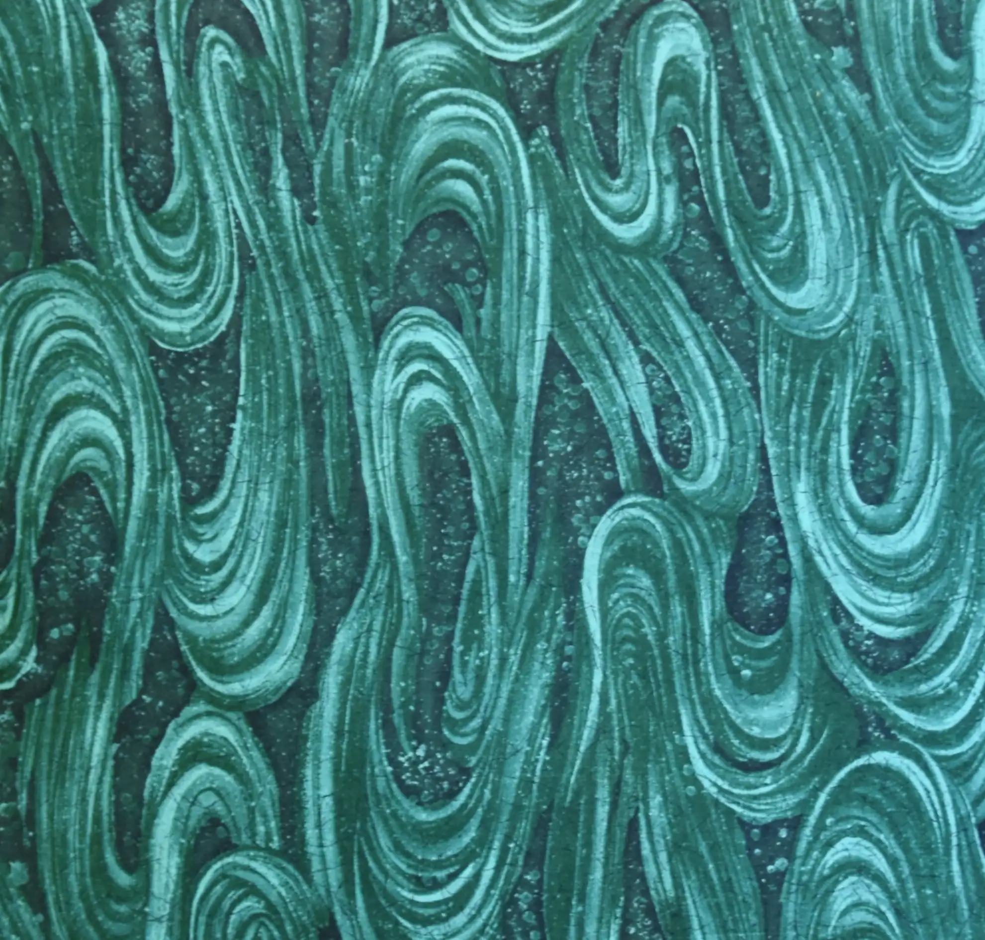 Green Malachite Swirl Pillows, Pair 2 Green Malachite Swirl Pillows, Pair