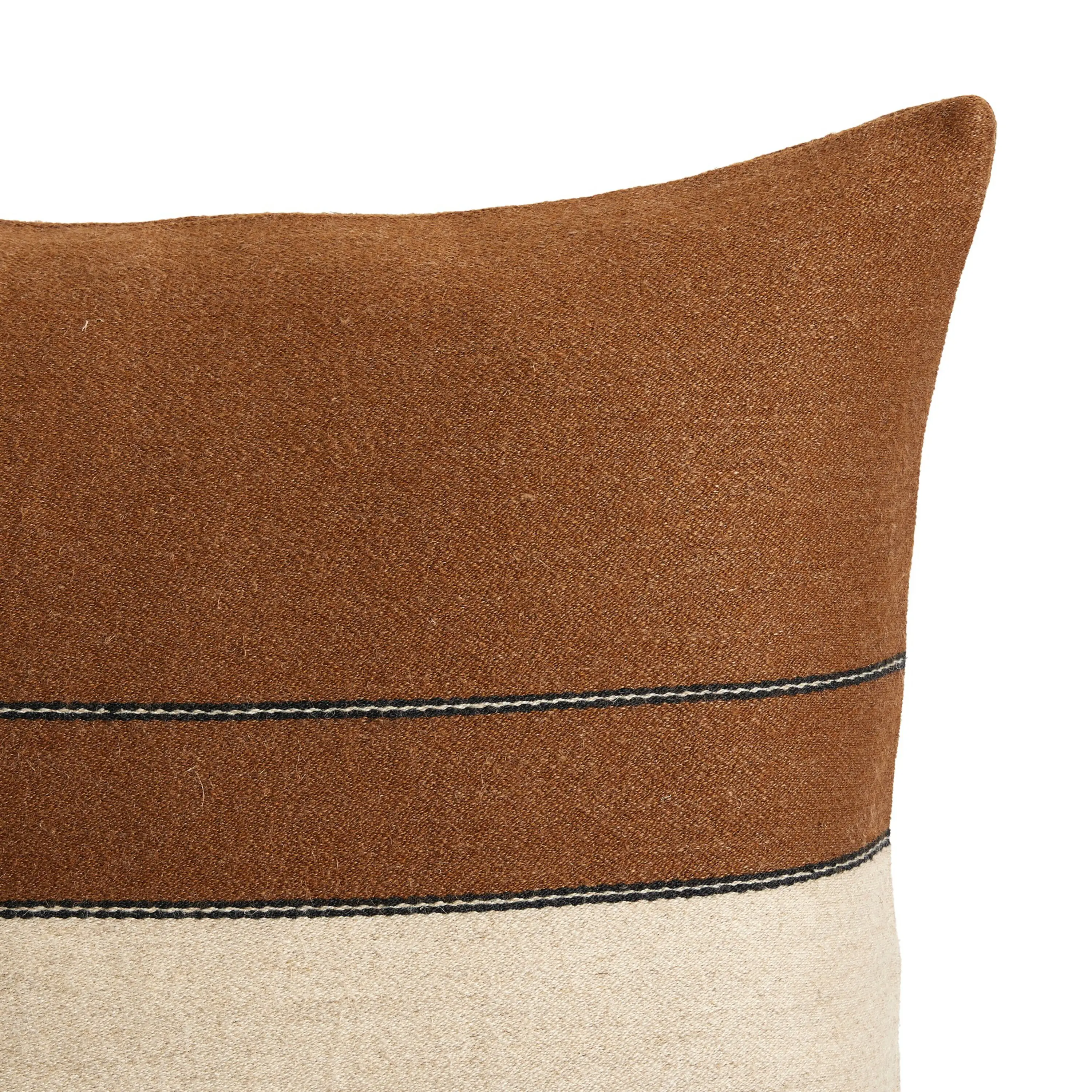 Orae 25x25 Linen Pillow, Cresta Stripe 4 Orae 25x25 Linen Pillow, Cresta Stripe