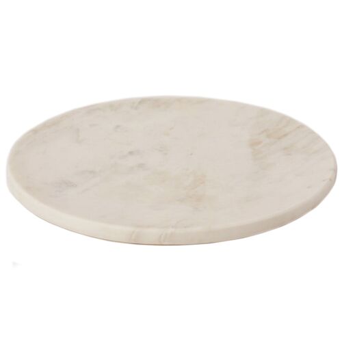 Fleck, White Marble Platter 1 Fleck, White Marble Platter