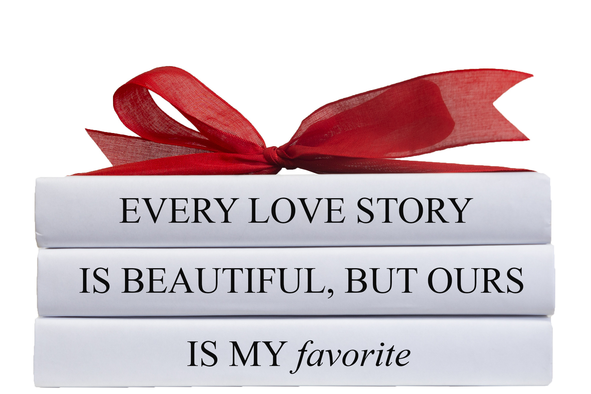"Love Story" Decorative Quote Book Stack 1 "Love Story" Decorative Quote Book Stack