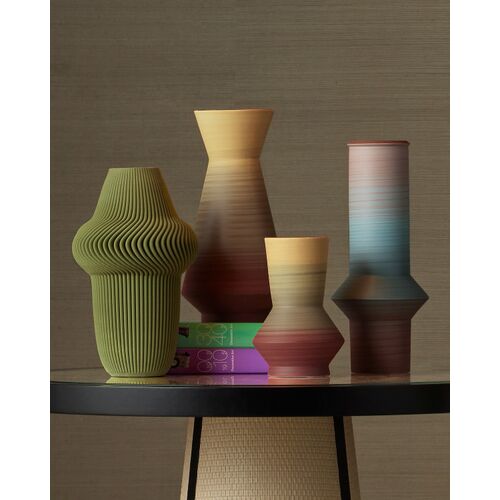 S/2 Happy 80'sVases, Blue/Dark Red 5 S/2 Happy 80'sVases, Blue/Dark Red