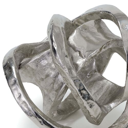 7" Aluminum Knot, Silver 3 7" Aluminum Knot, Silver