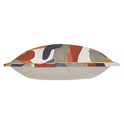 Davy Abstract Pillow, Multi Desert 3 Davy Abstract Pillow, Multi Desert