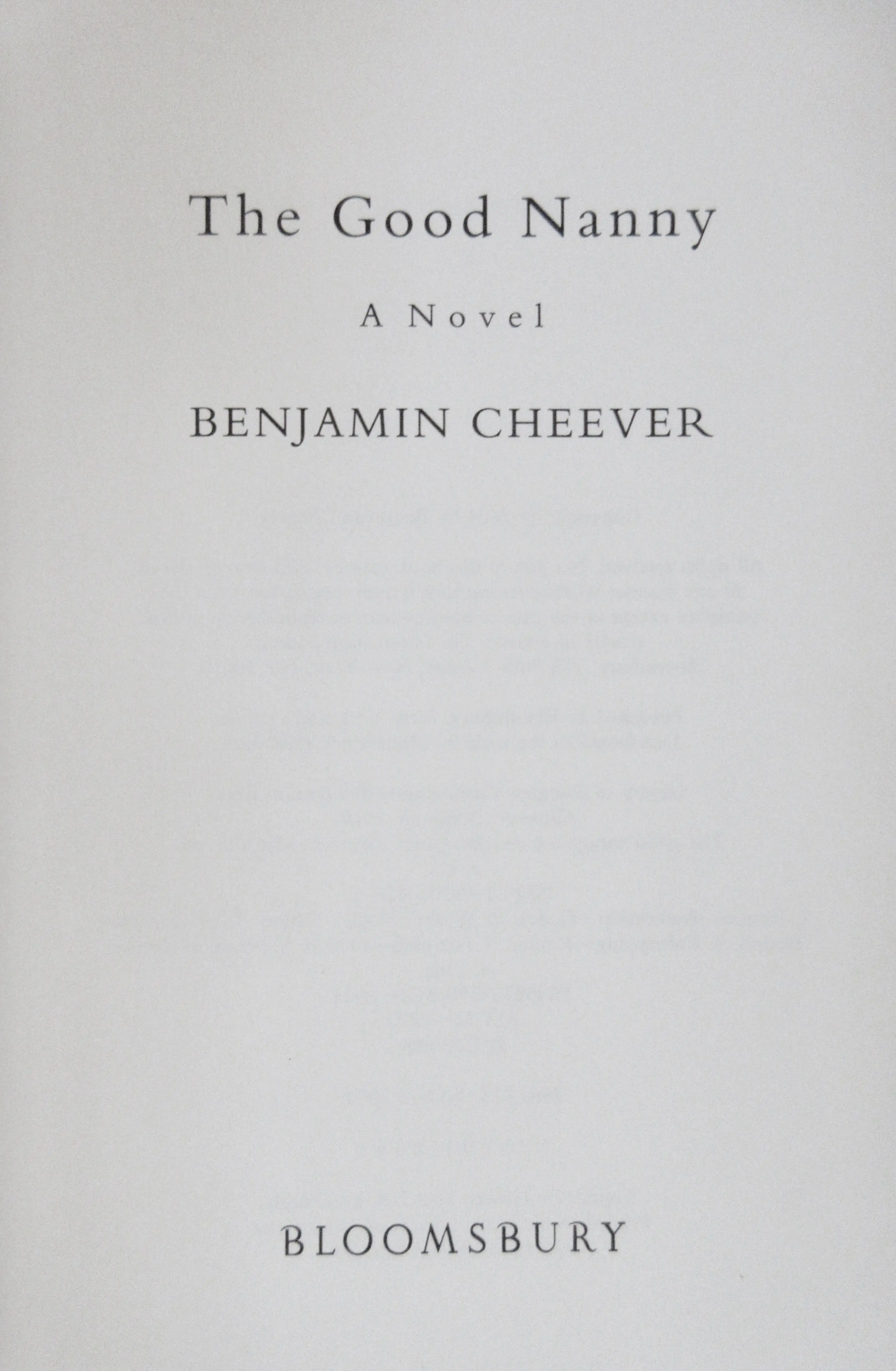 Ben Cheever First Editions S/2 6 Ben Cheever First Editions S/2