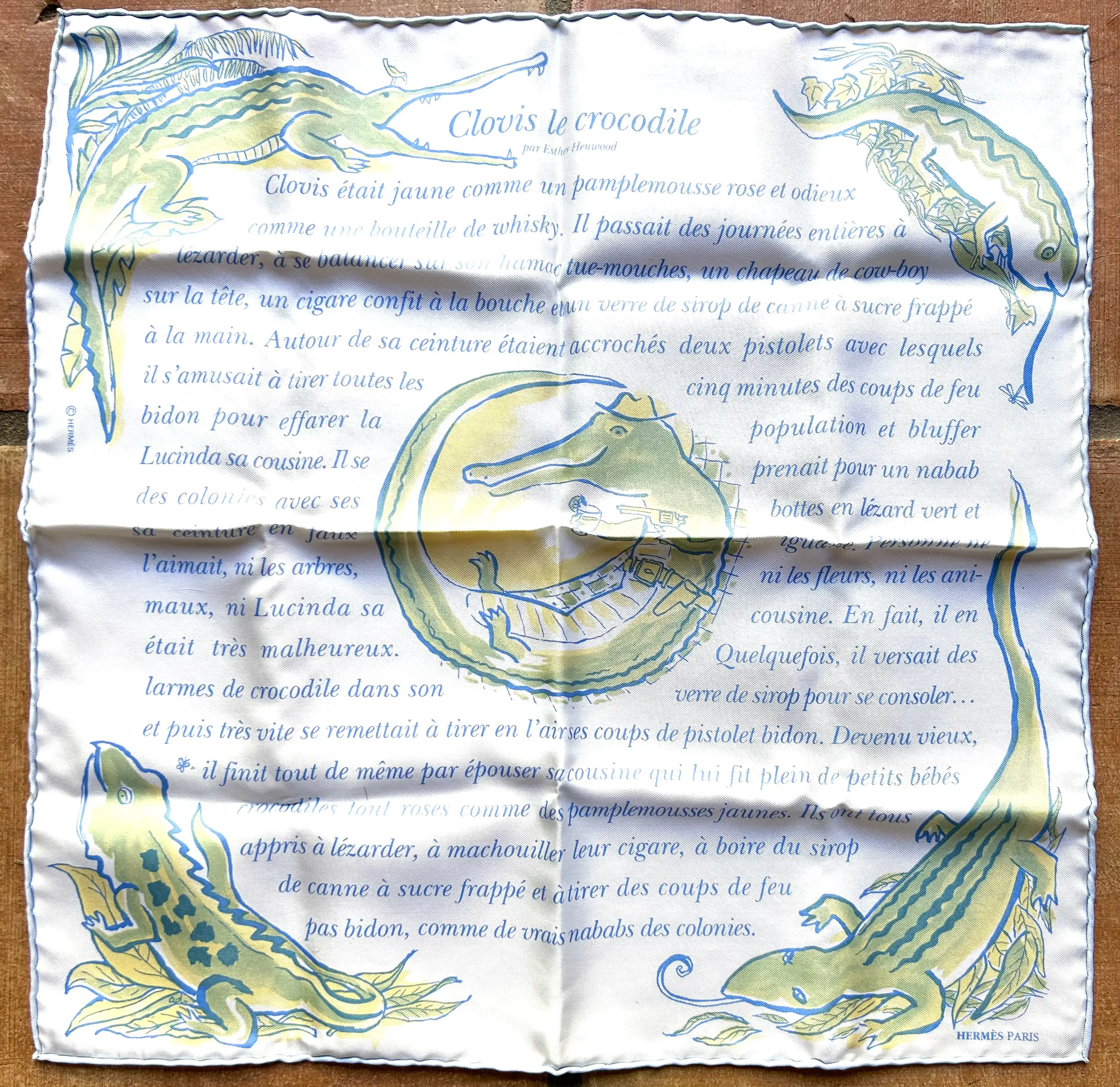 Herm?????s Clovis Le Crocodile Scarf & Story 1 Herm?????s Clovis Le Crocodile Scarf & Story