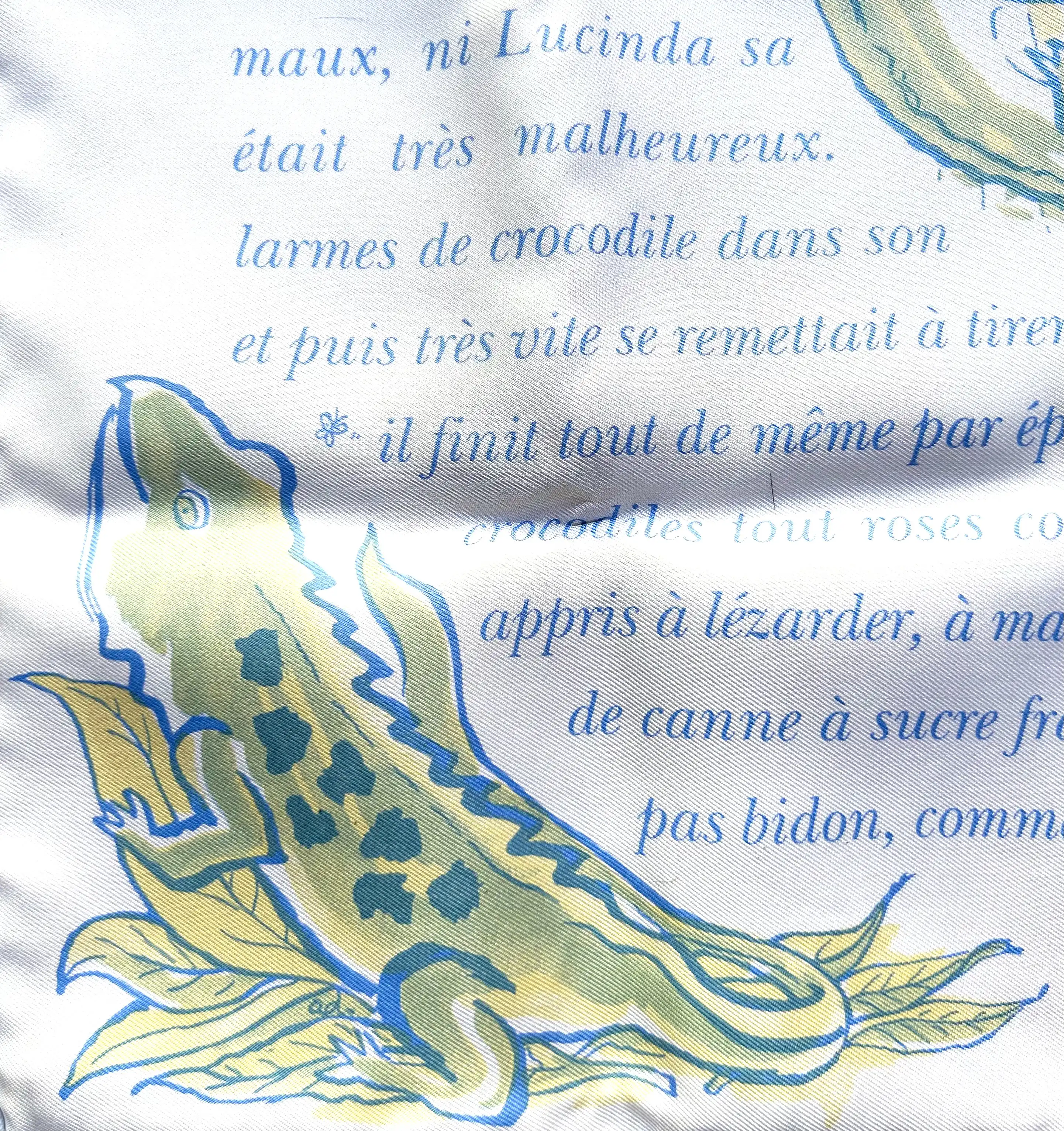 Herm?????s Clovis Le Crocodile Scarf & Story 4 Herm?????s Clovis Le Crocodile Scarf & Story