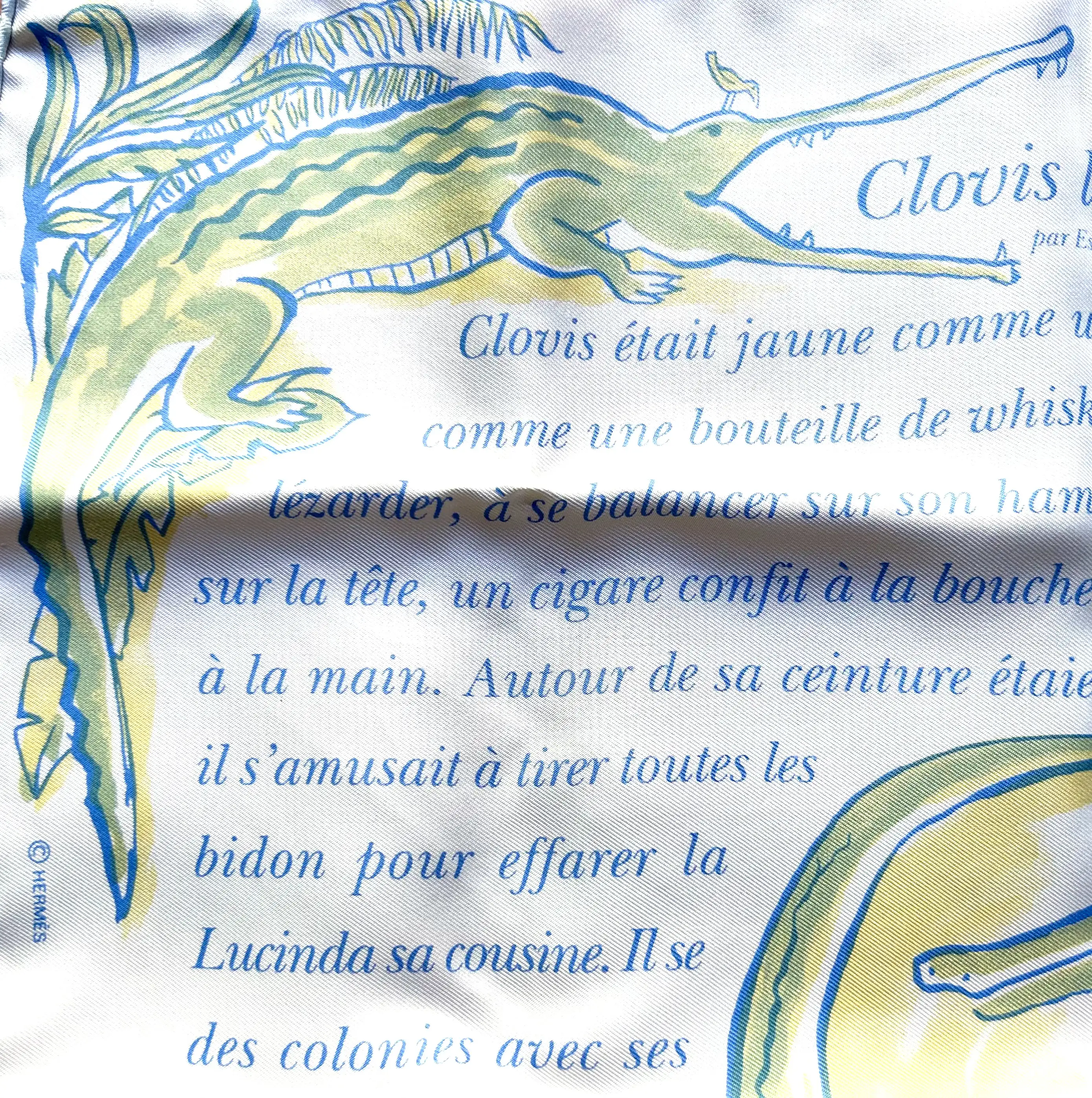 Herm?????s Clovis Le Crocodile Scarf & Story 6 Herm?????s Clovis Le Crocodile Scarf & Story