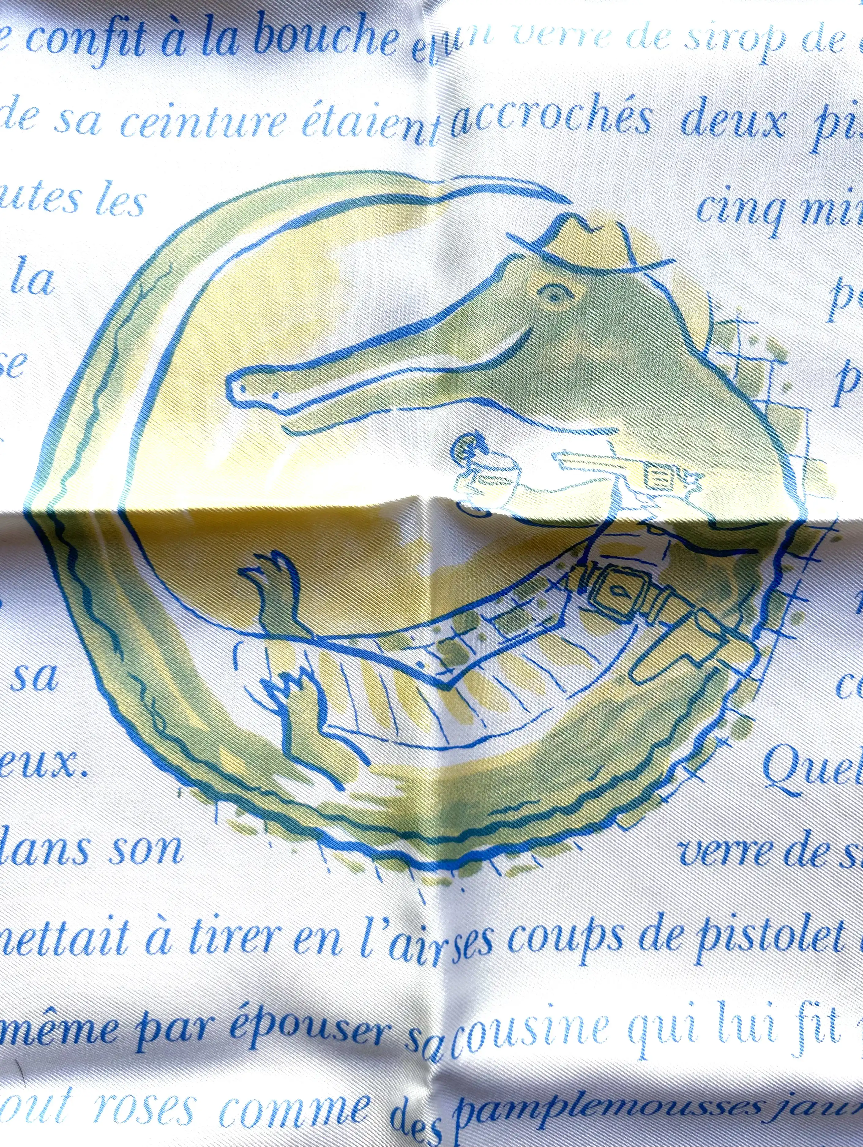 Herm?????s Clovis Le Crocodile Scarf & Story 7 Herm?????s Clovis Le Crocodile Scarf & Story