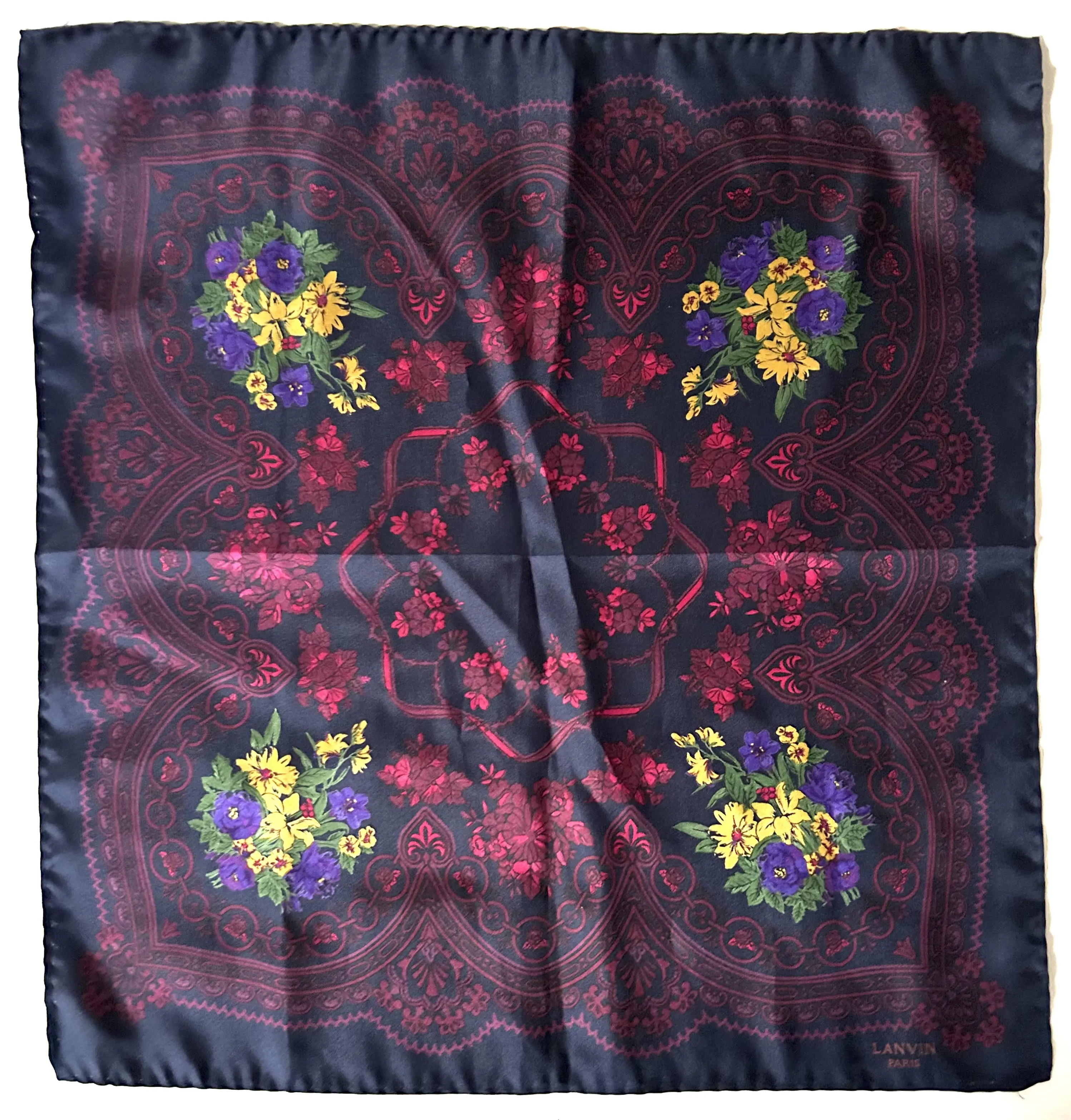 Lanvin French Silk Pochette Scarf 3 Lanvin French Silk Pochette Scarf