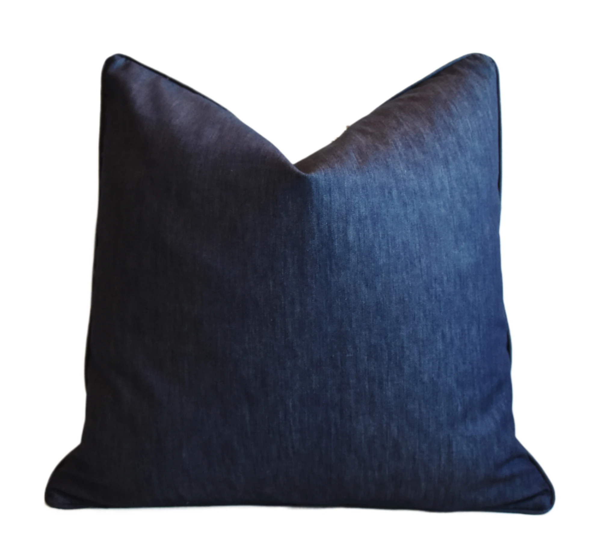 Blue Denim Cotton Fabric Pillow 1 Blue Denim Cotton Fabric Pillow