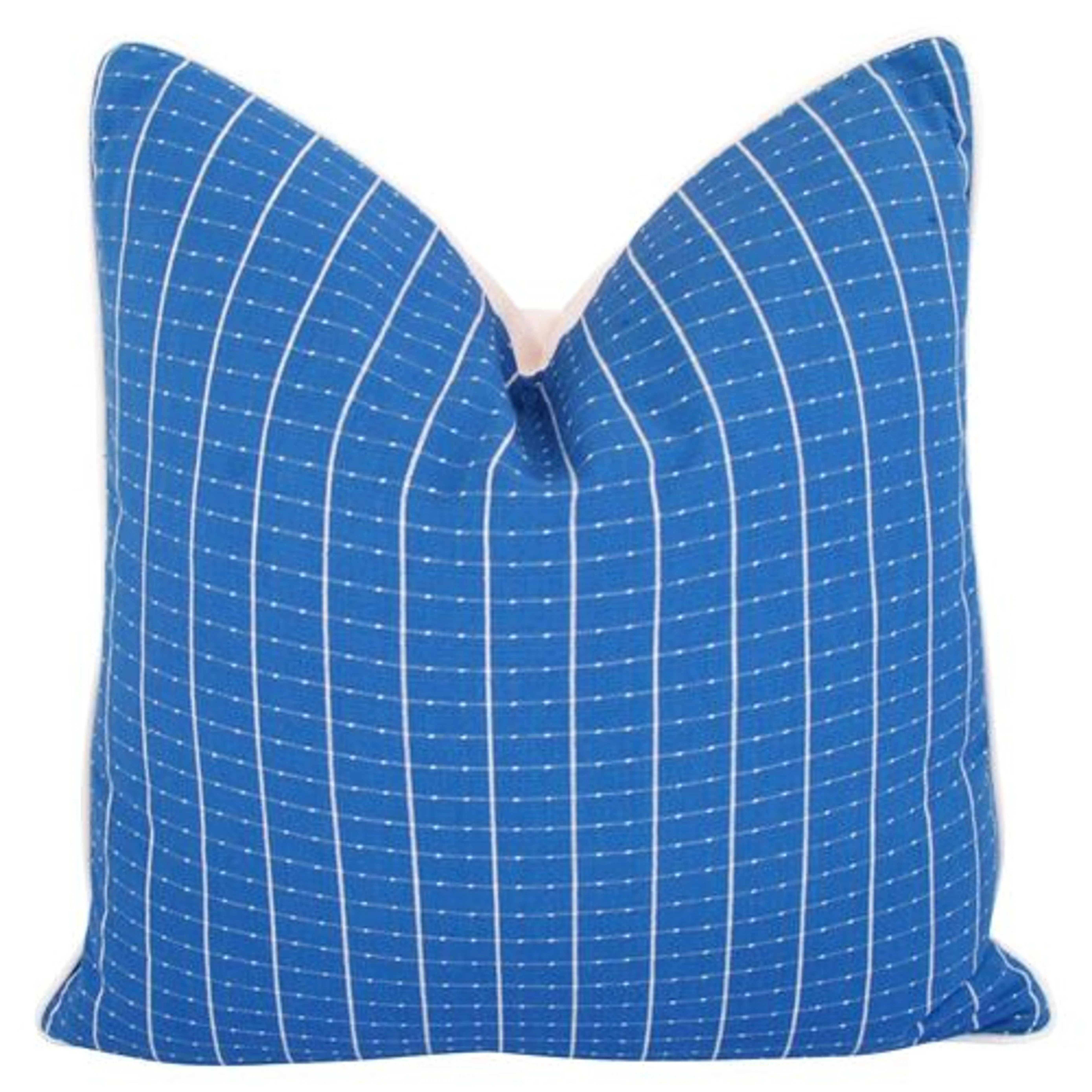 Nautical Beachy Blue & White Pillows, Pr 2 Nautical Beachy Blue & White Pillows, Pr