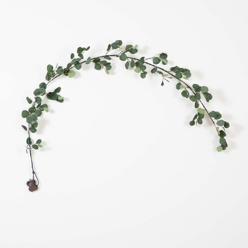 6.5ft. Lighted Artificial Eucalyptus Garland 11 6.5ft. Lighted Artificial Eucalyptus Garland