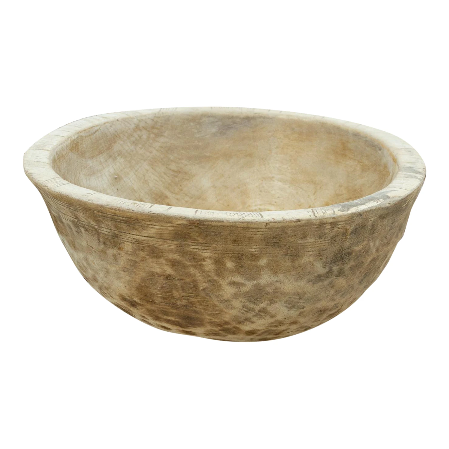 Farmhouse Rounded African Dough Bowl 1 Farmhouse Rounded African Dough Bowl