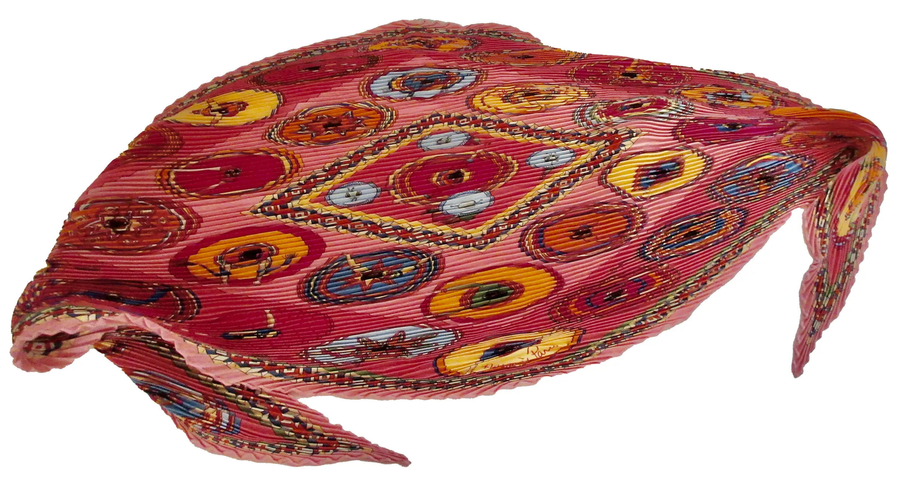 Hermes Belles du Mexique Pleated Scarf 1 Hermes Belles du Mexique Pleated Scarf