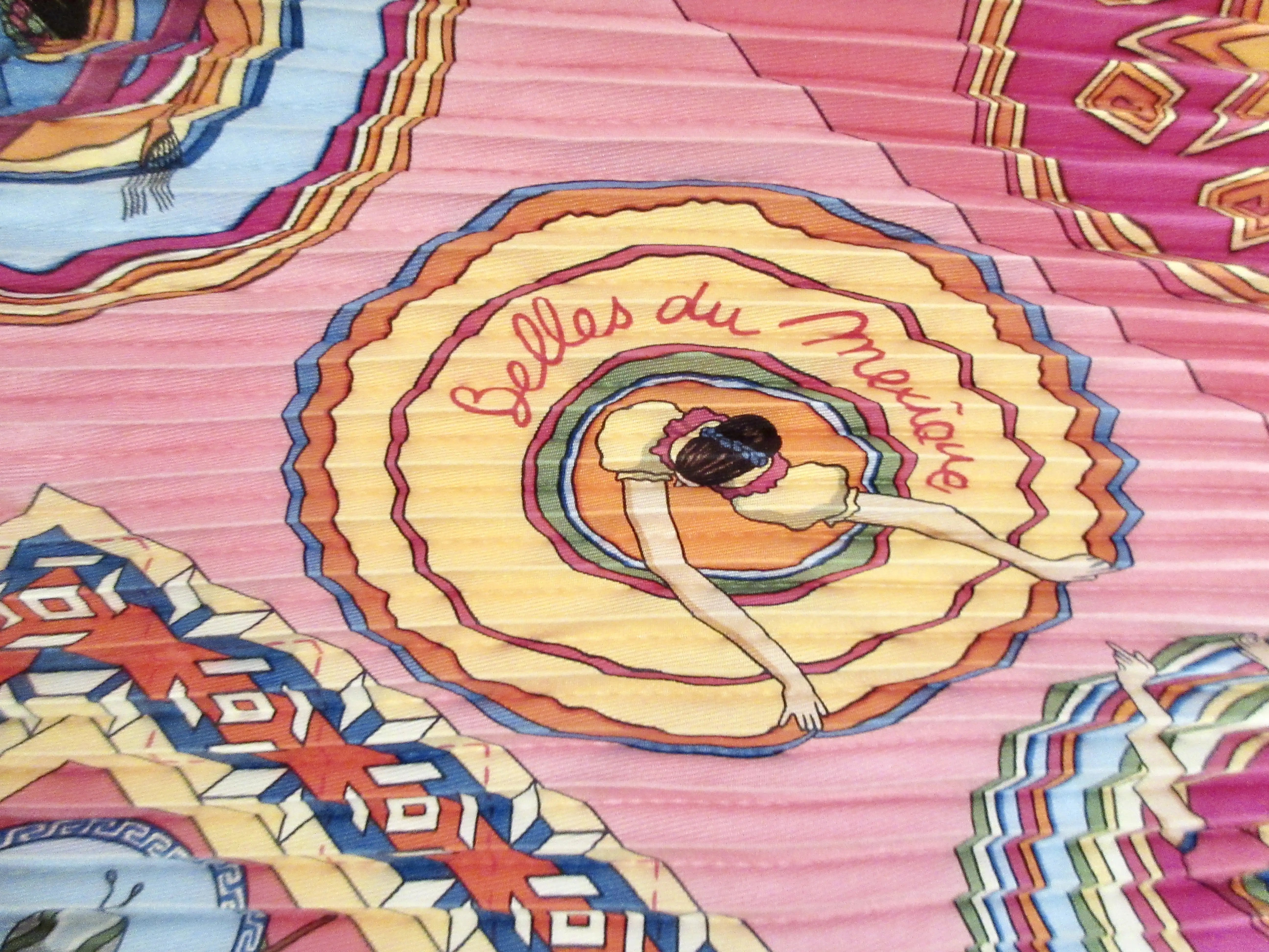 Hermes Belles du Mexique Pleated Scarf 3 Hermes Belles du Mexique Pleated Scarf