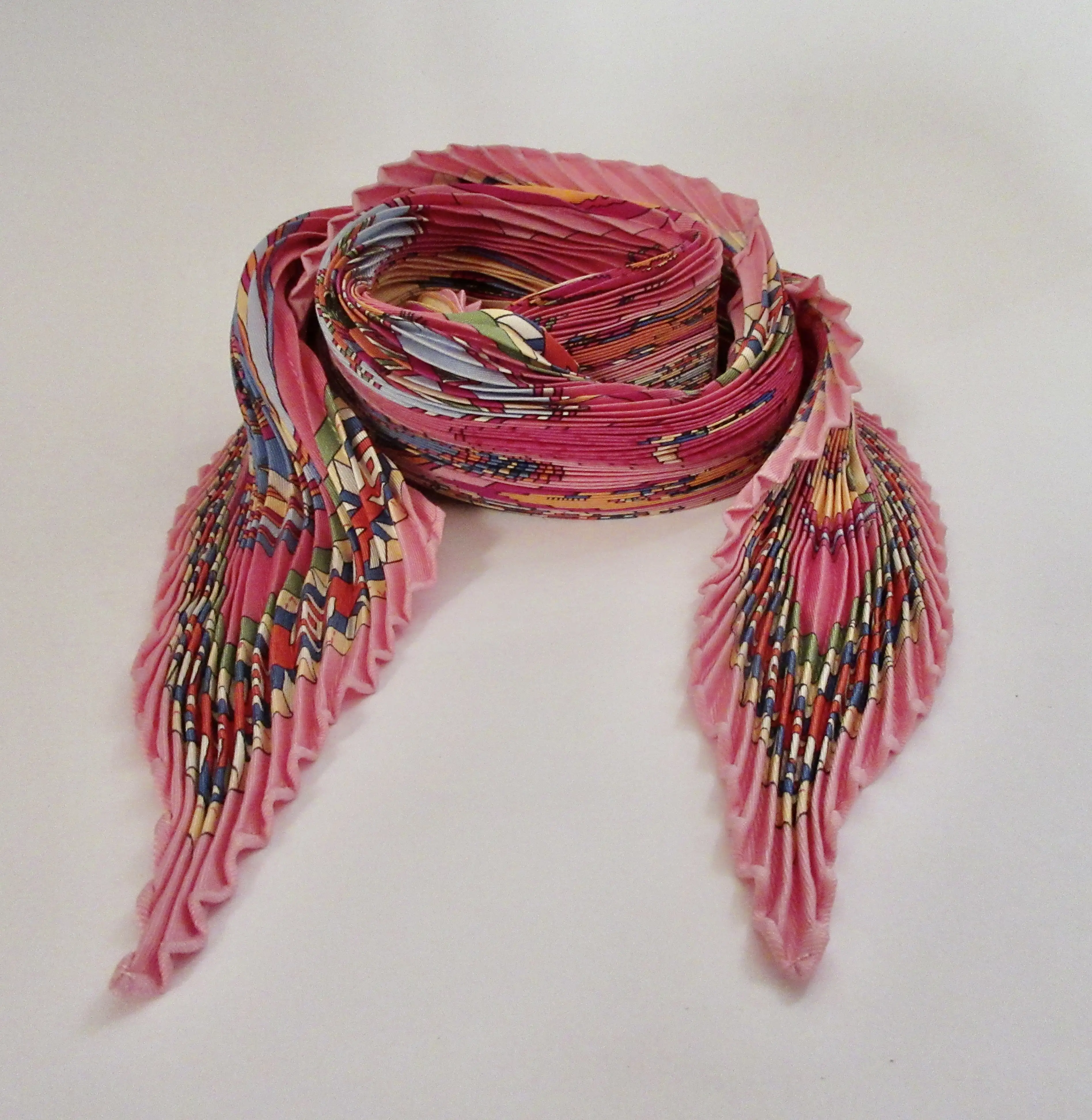 Hermes Belles du Mexique Pleated Scarf 9 Hermes Belles du Mexique Pleated Scarf