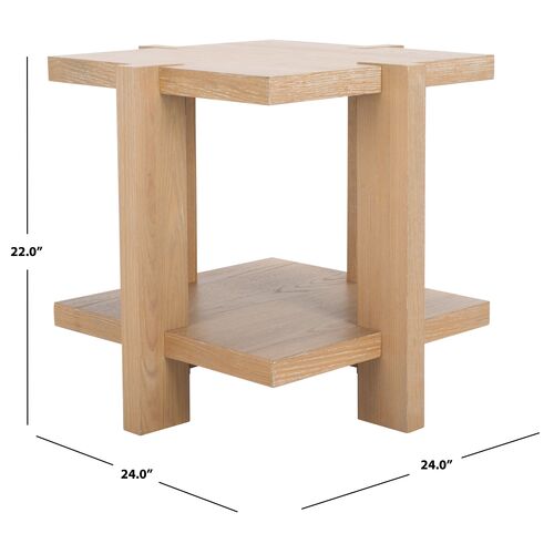 Vespera Square Wood Accent Table 7 Vespera Square Wood Accent Table